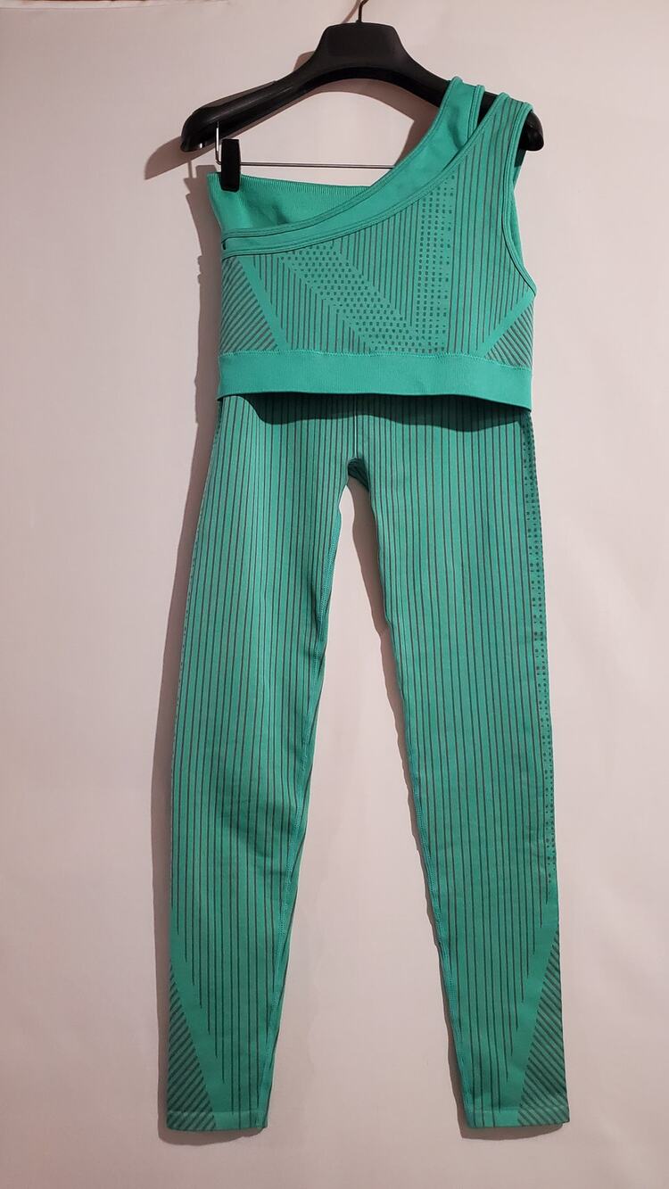 NWT Fabletics Indy Seamless Sports Bra High Waisted Dot Legging Set Size L Tall